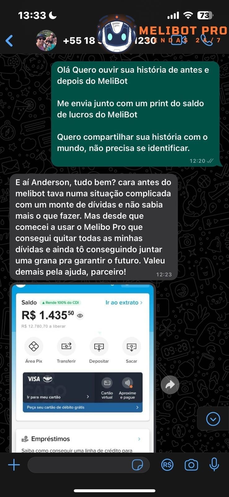 Resultado aluno LED