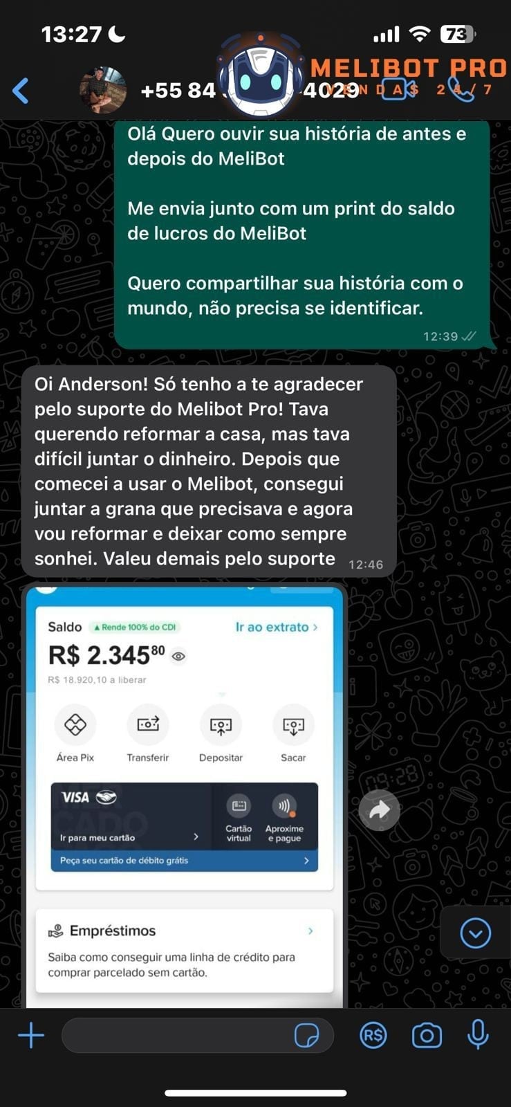 Resultado aluno LED