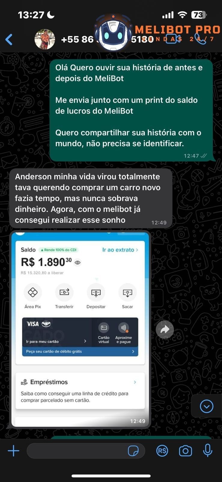 Resultado aluno LED